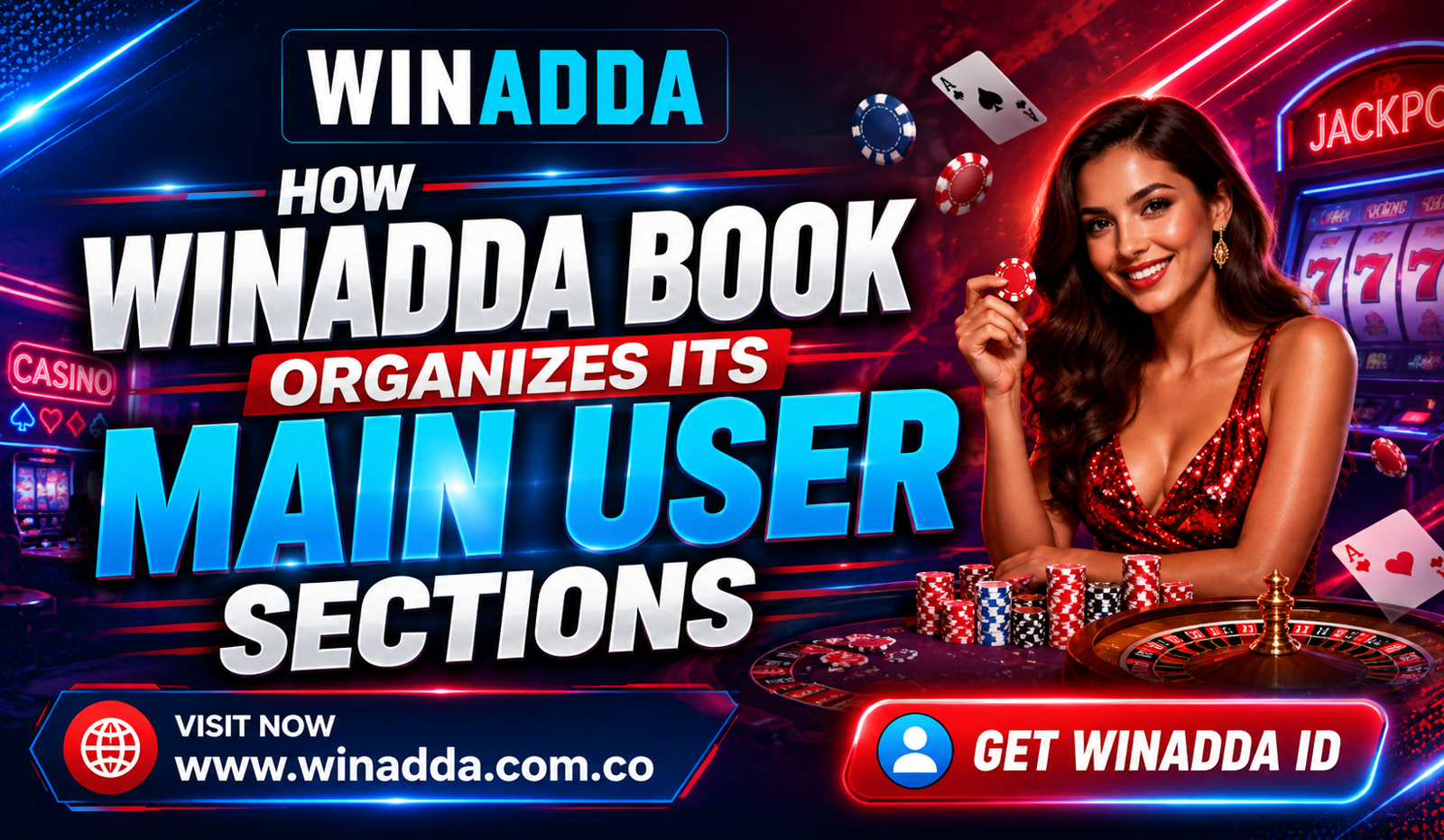 How Winadda Book Organizes Its Main User Sections