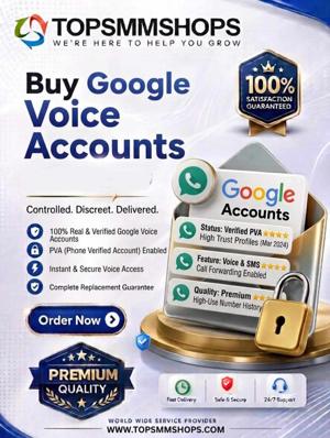 Buy Google Voice Accounts - 100% trusted USA Phone Number..