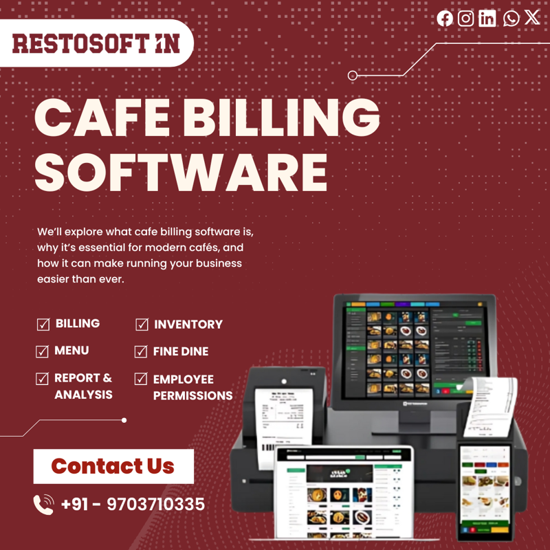 Benefits of Using Cafe Billing Software