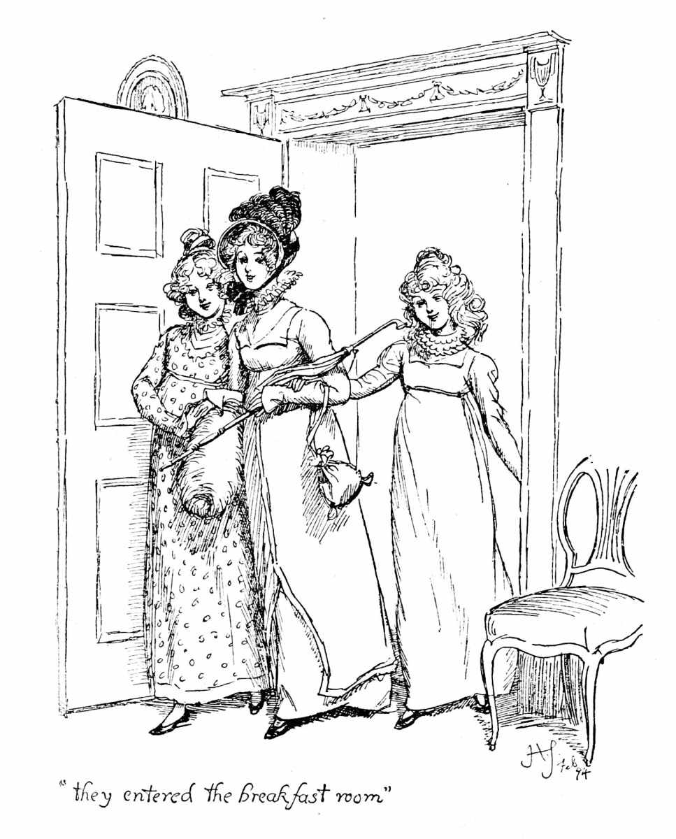 “they entered the breakfast room”