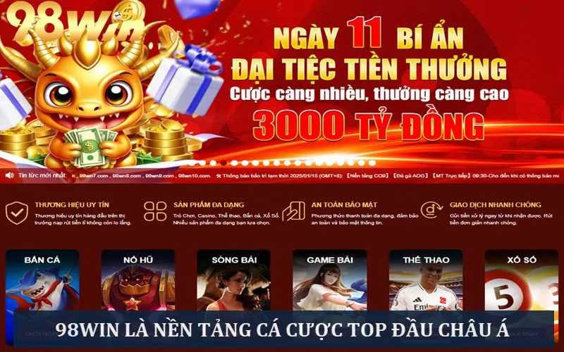 Khám Phá Thế Giới Giải Trí Đỉnh Cao Tại Trang Chủ 98win