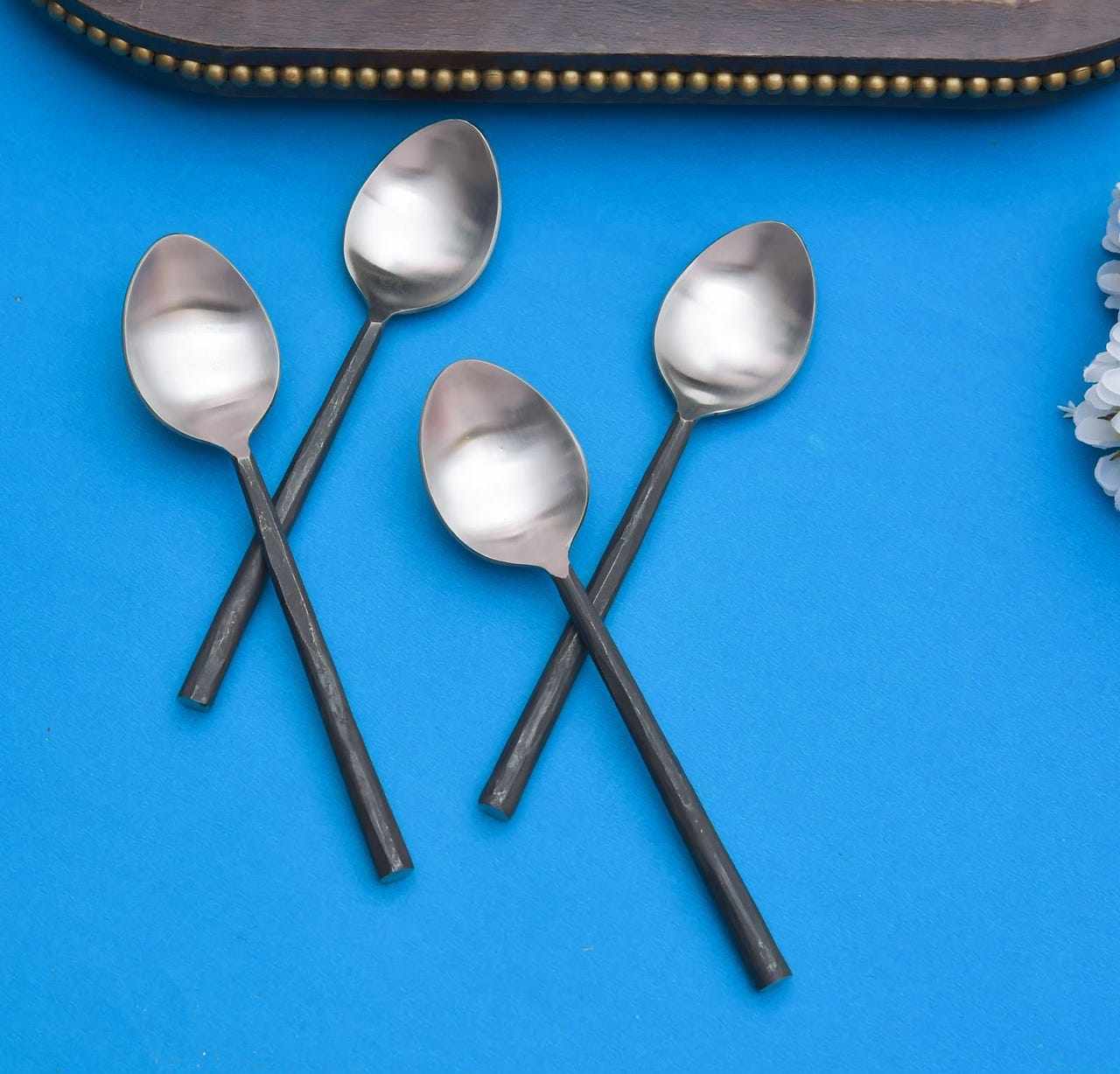 Stainless Steel Serving Spoon for Dining,Table Spoon Set of 4