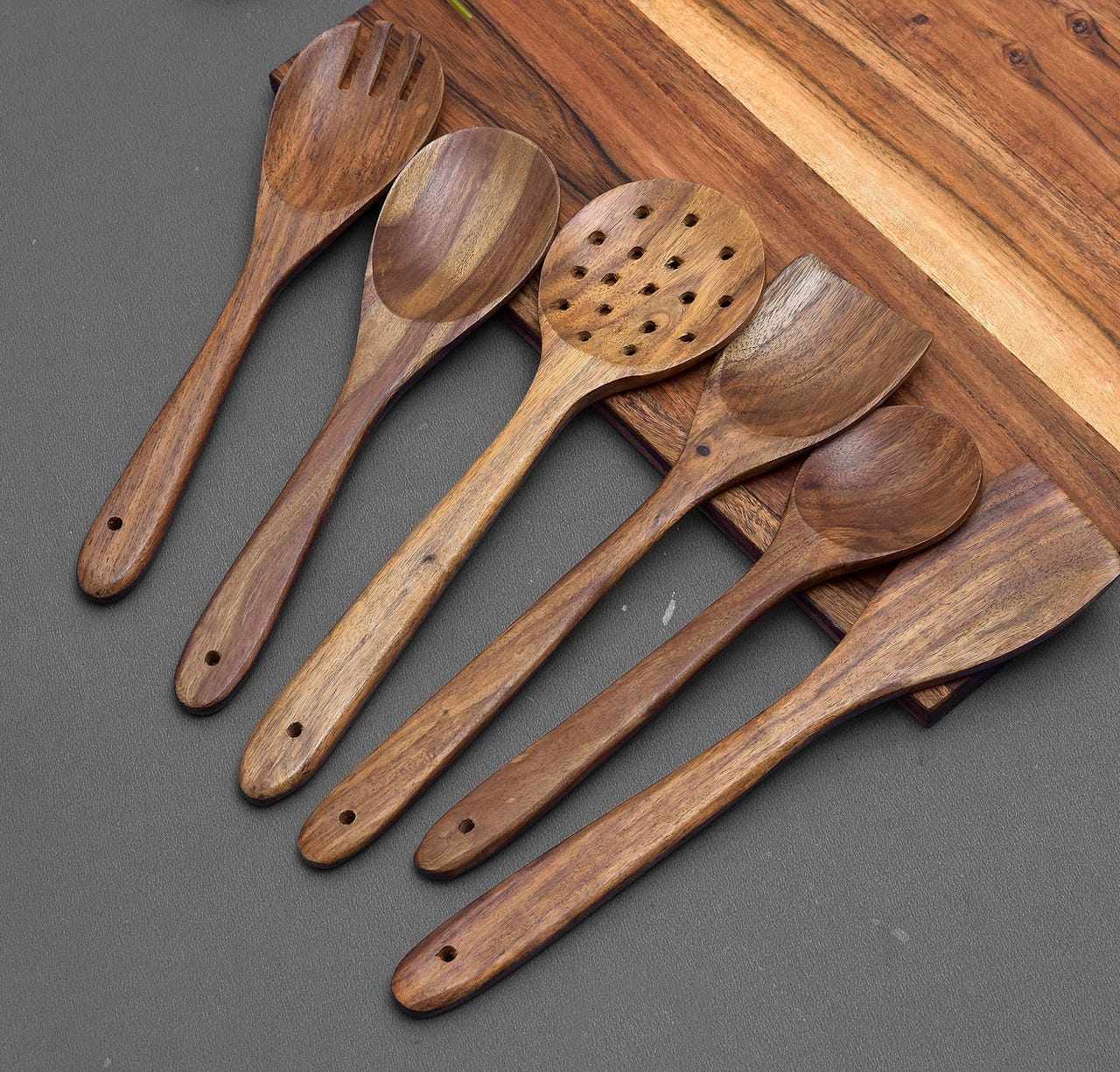 Brown Premium Spatulas Set of 6