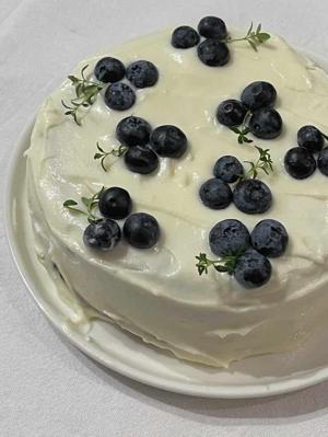 Blueberry cake logo