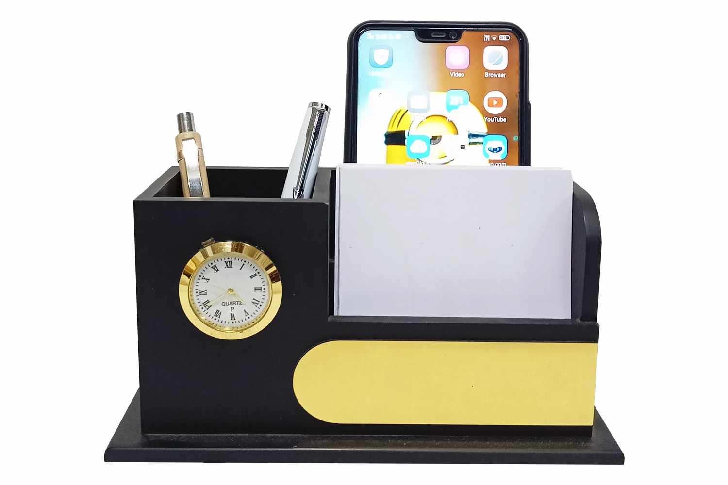 Black Wooden Pen Stand | Woodanytime.com