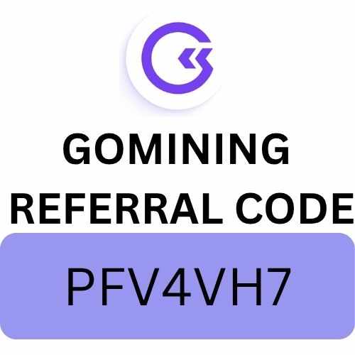 Gomining Promo Code “PFV4VH7” Get 20% Bonus Earning