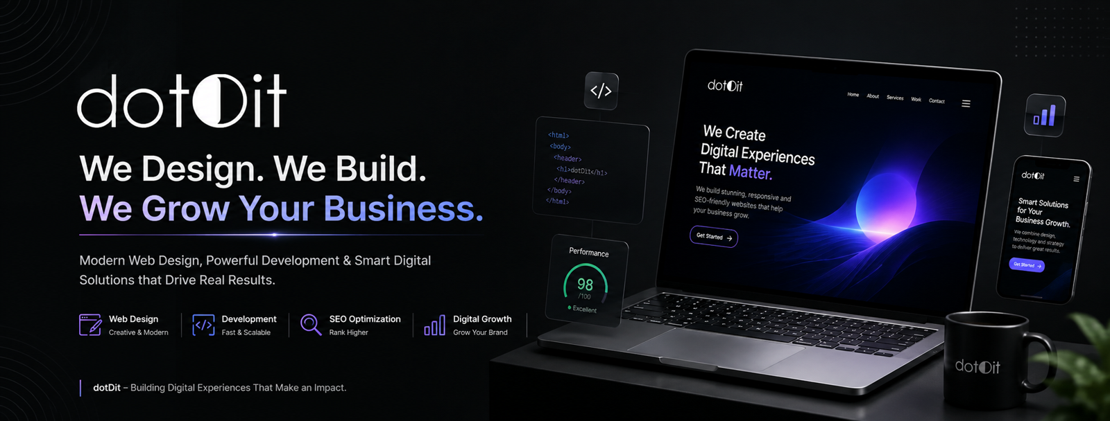 Build Something Unique with custom web design from Dotoit