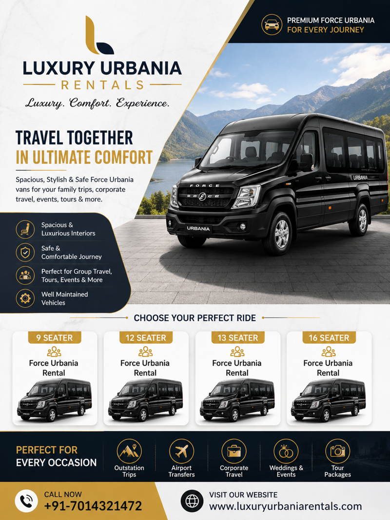 Why Force Urbania Is the Perfect Choice for Comfortable Group Travel in India