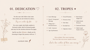 Dedication +Tropes