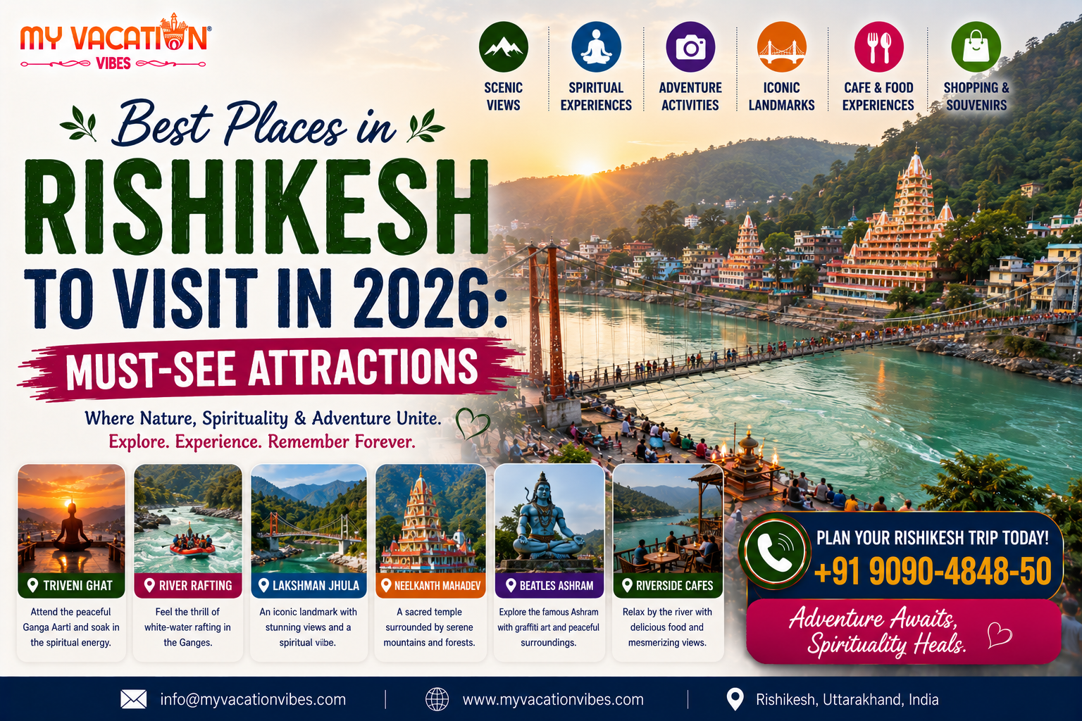 Best Places in Rishikesh to Visit in 2026: Must-See Attractions