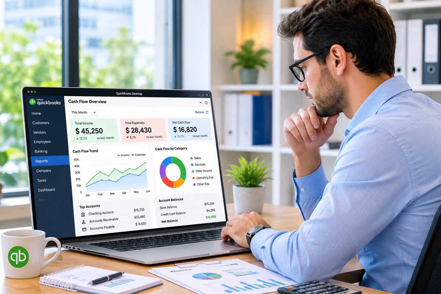 QuickBooks Desktop Tips for Better Cash Flow Visibility