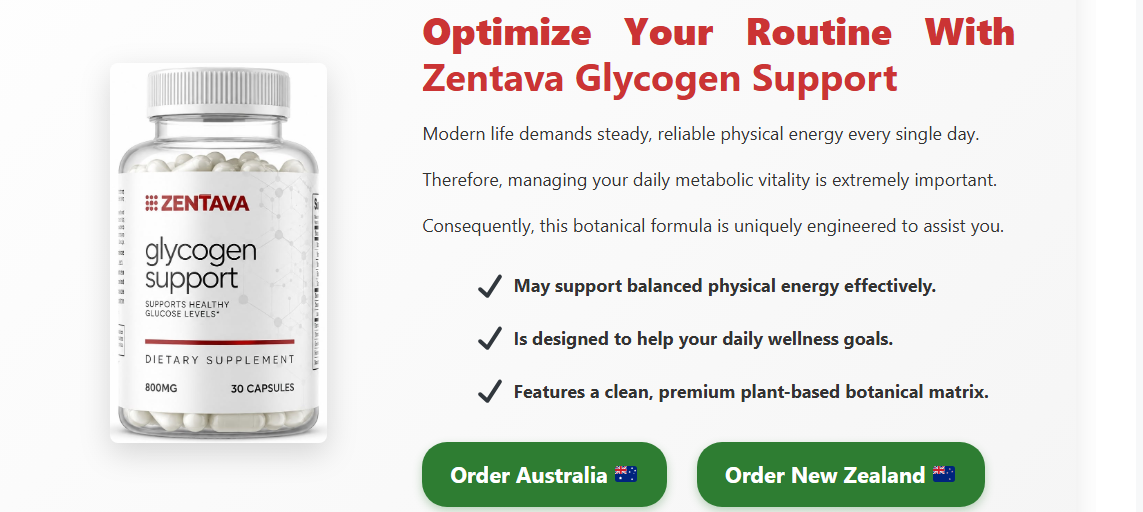 Zentava Glycogen Support Australia