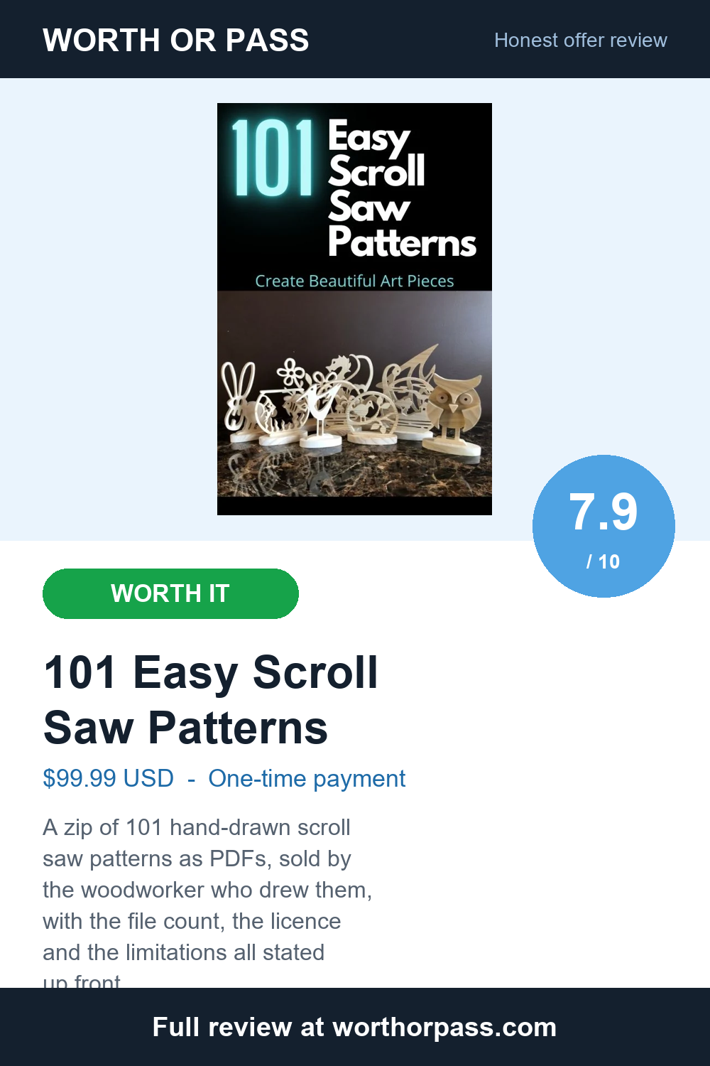 101 Easy Scroll Saw Patterns review