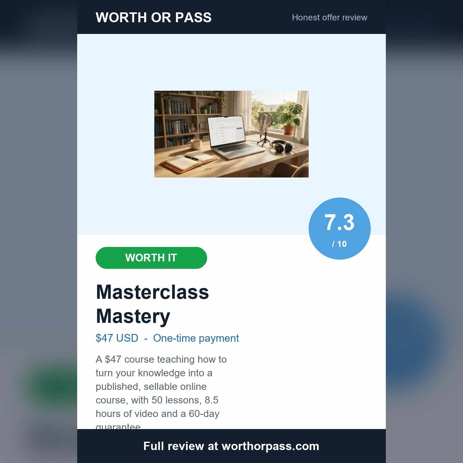 Masterclass Mastery Review: $47 Course