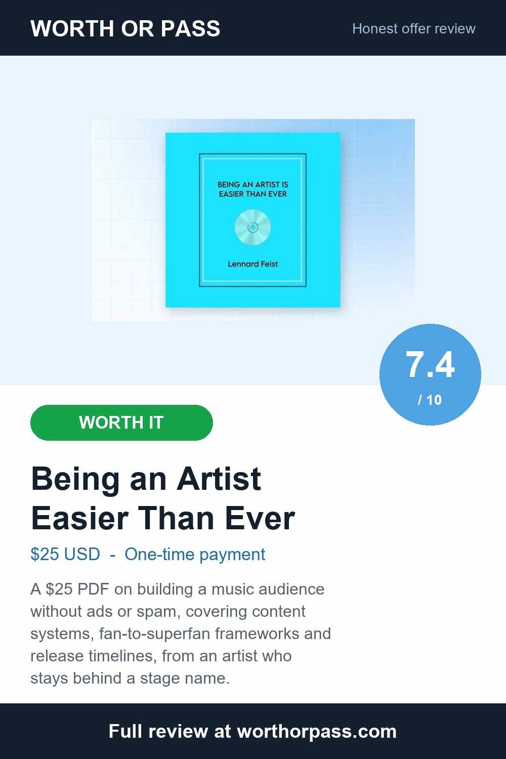 Being an Artist Easier Than Ever Review: $25