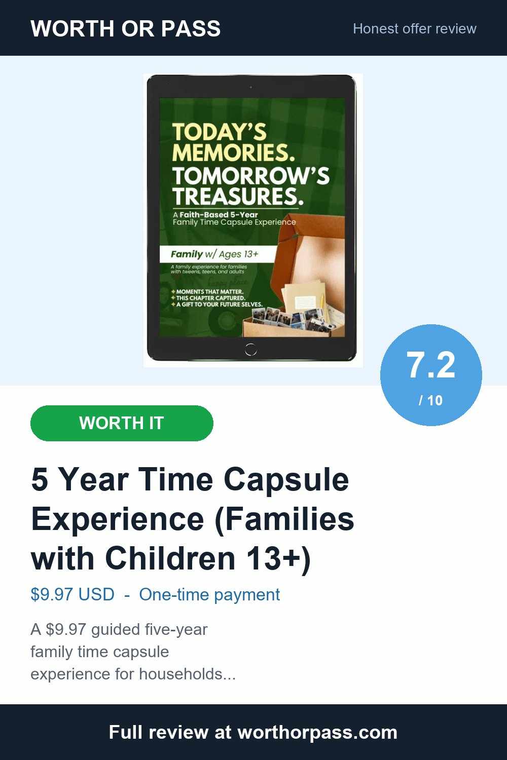 5 Year Time Capsule Review: $9.97