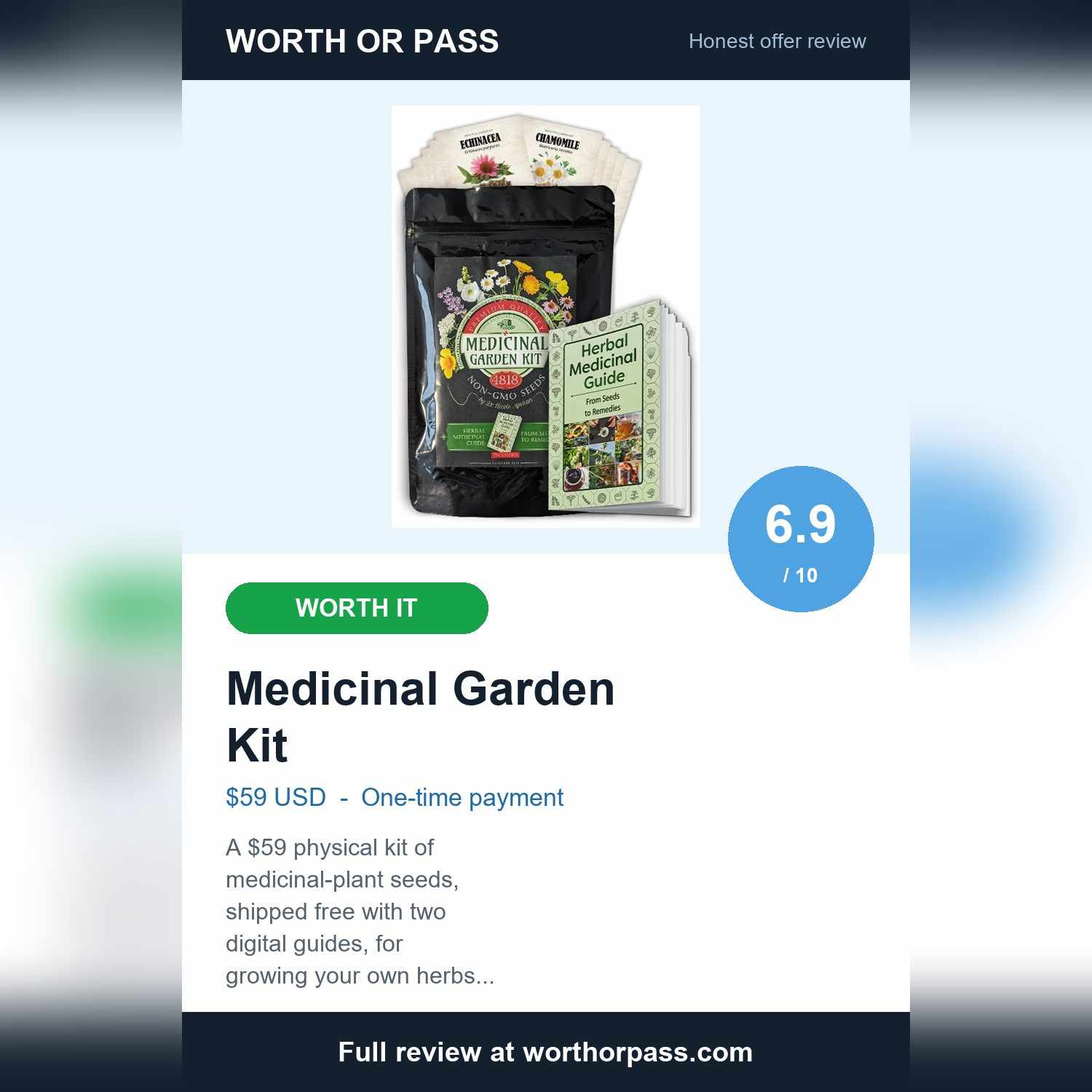 Medicinal Garden Kit Review: $59 Seed Kit