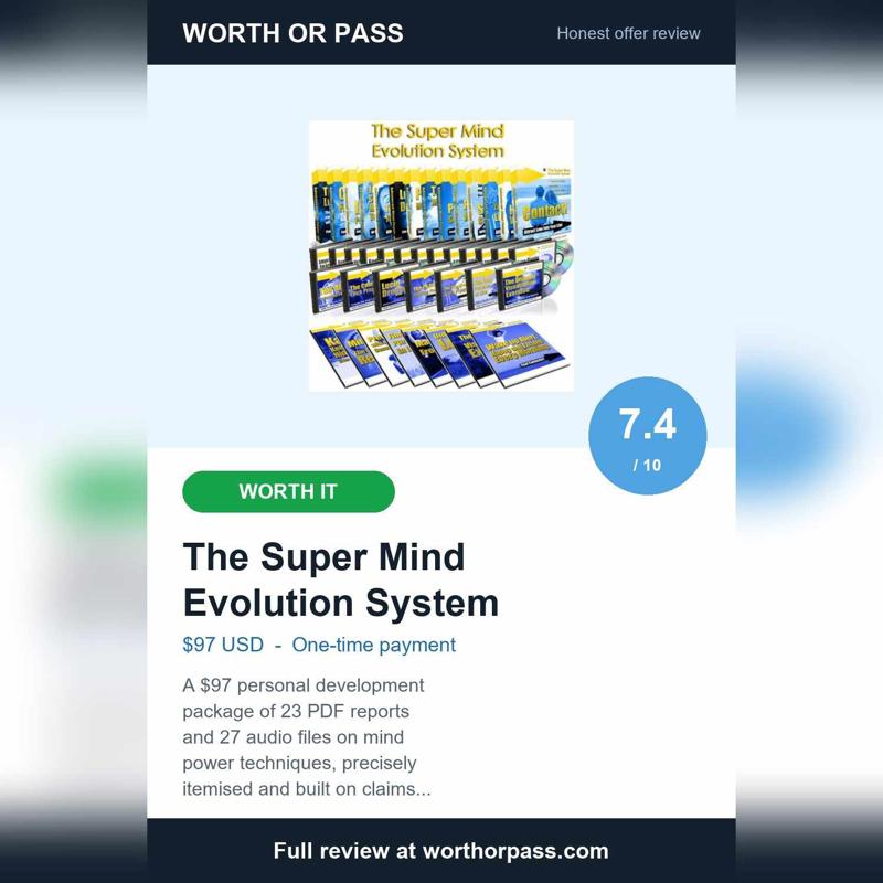 Super Mind Evolution System review