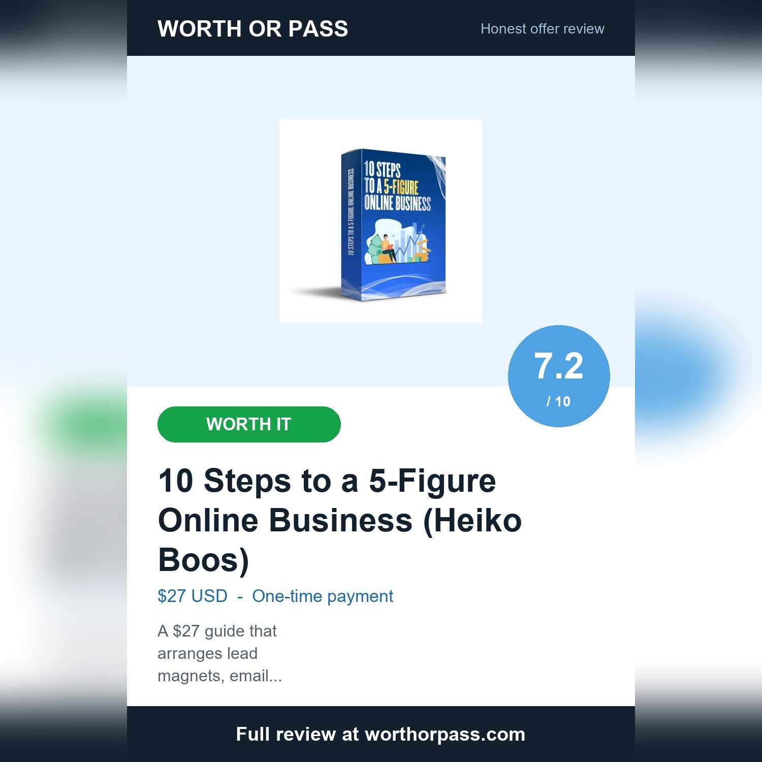 10 Steps to a 5-Figure Online Business Review