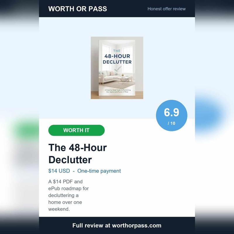The 48-Hour Declutter Ebook Review