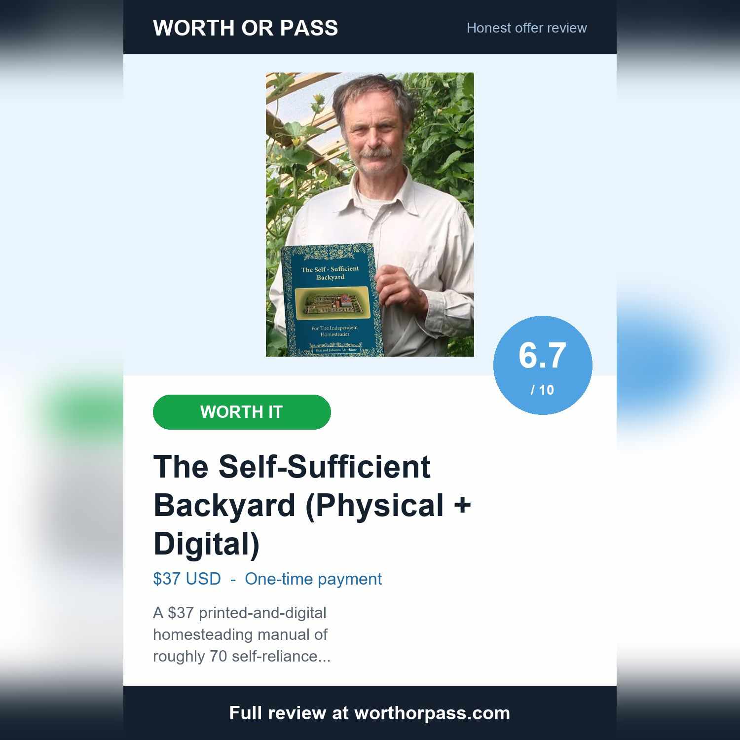 Self-Sufficient Backyard Review: $37 Book