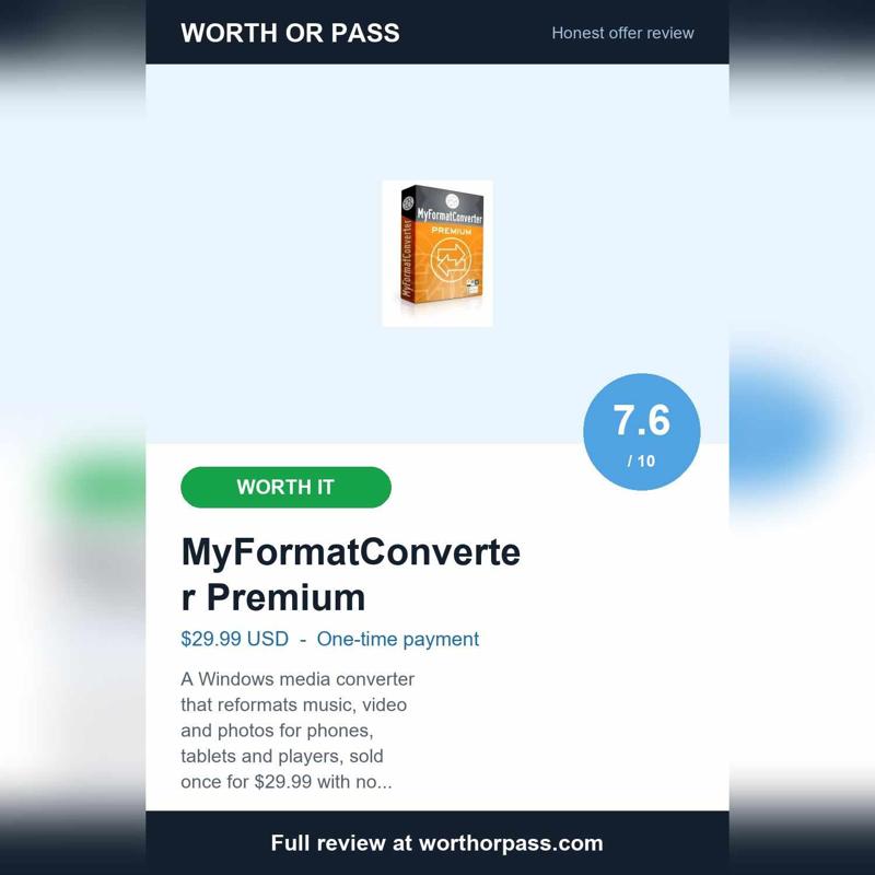 MyFormatConverter Premium review