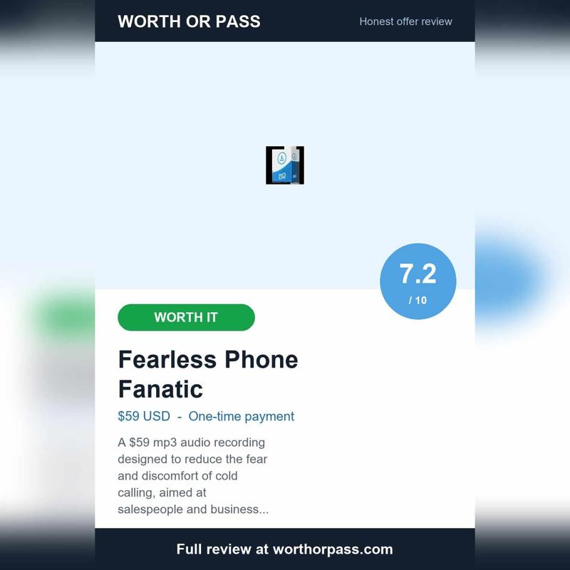 Fearless Phone Fanatic Review: $59 Audio
