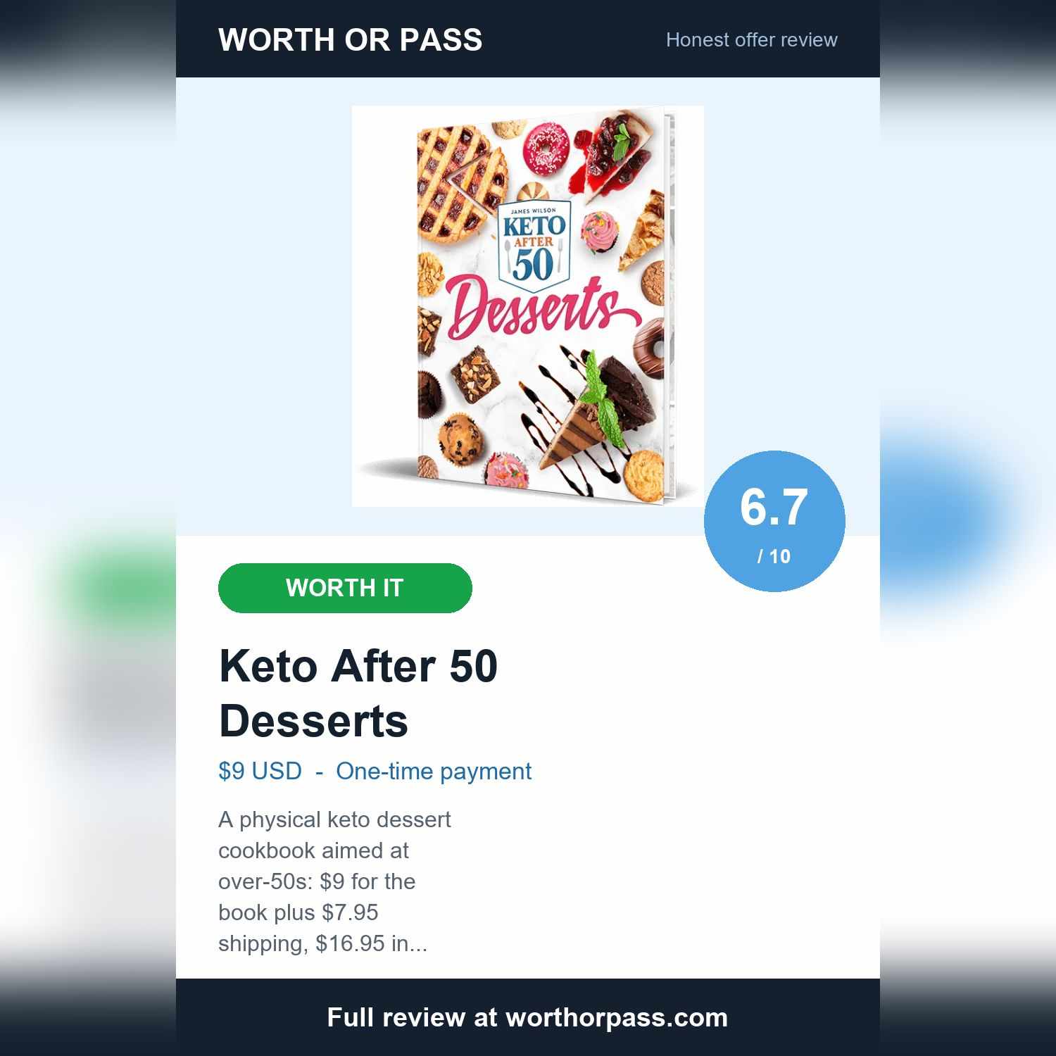 Keto After 50 Desserts Review: $16.95 Total