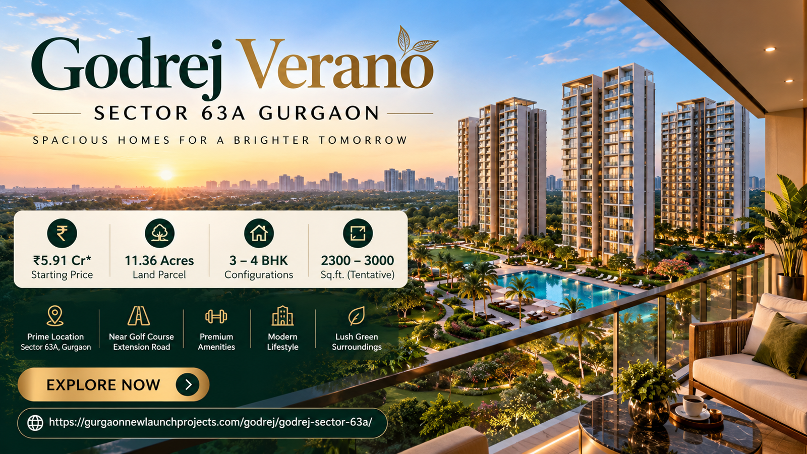 Godrej Verano Sector 63A Gurgaon – Price, Floor Plans, Location, Amenities & Complete Buyer Guide