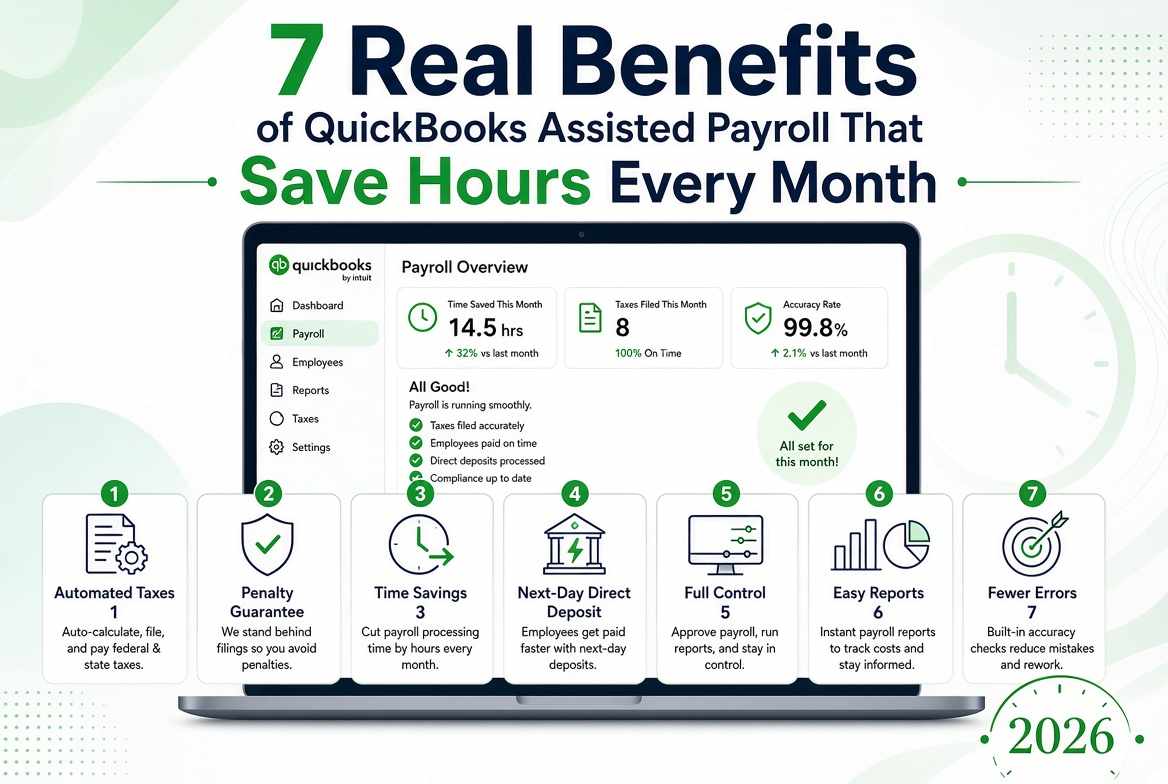 7 Real Benefits of QuickBooks Assisted Payroll That Save Hours Every Month