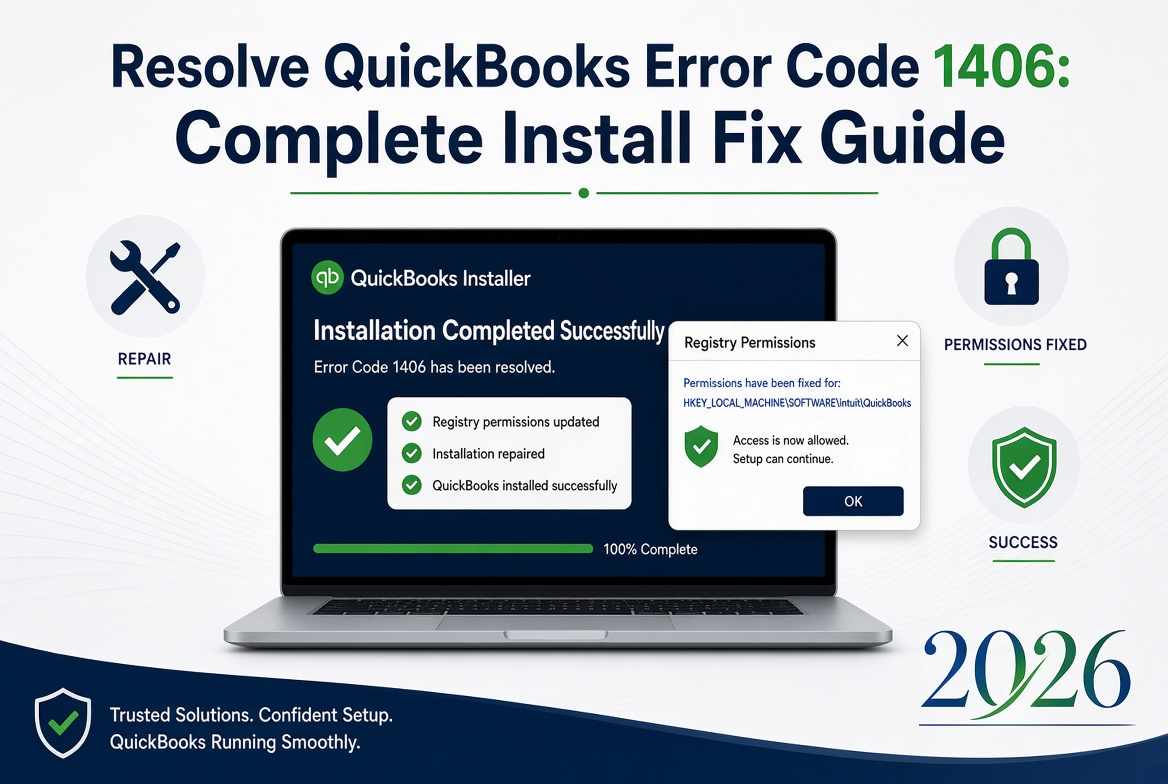 Resolve QuickBooks Error Code 1406: Complete Install Fix Guide