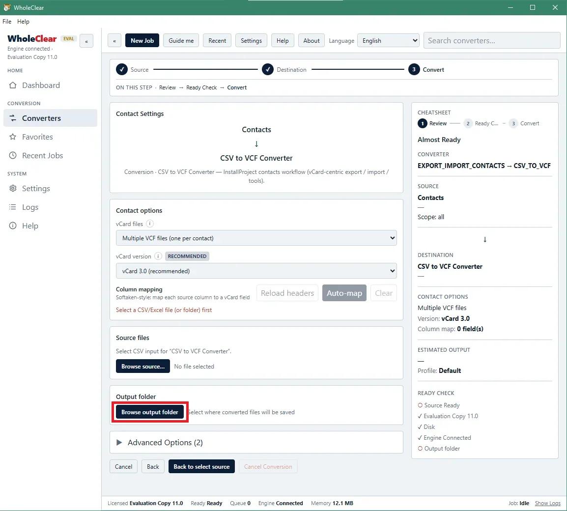browse location
