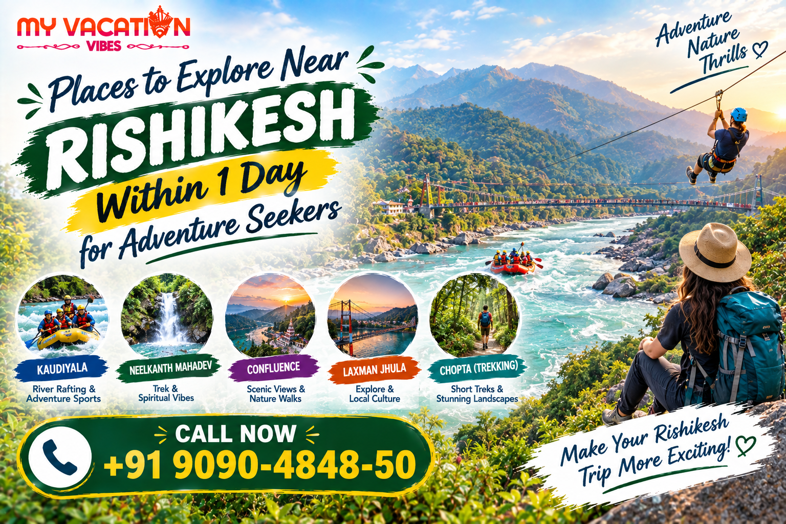 Places to Explore Near Rishikesh Within 1 Day for Adventure Seekers