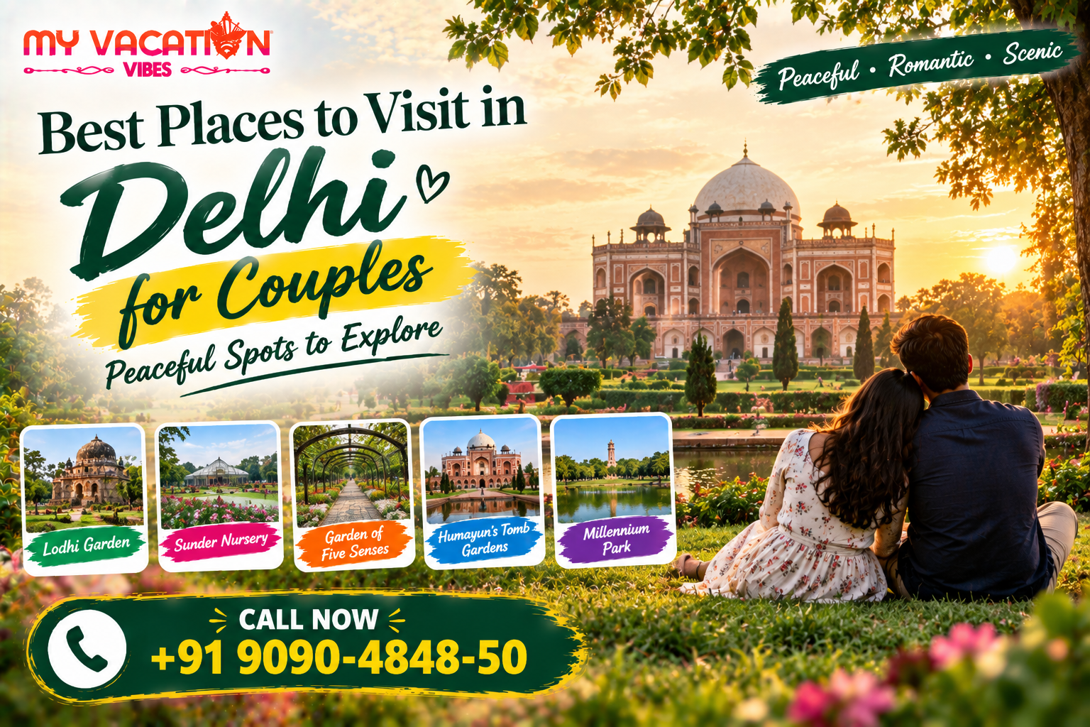 Best Places to Visit in Delhi for Couples: Peaceful Spots to Explore