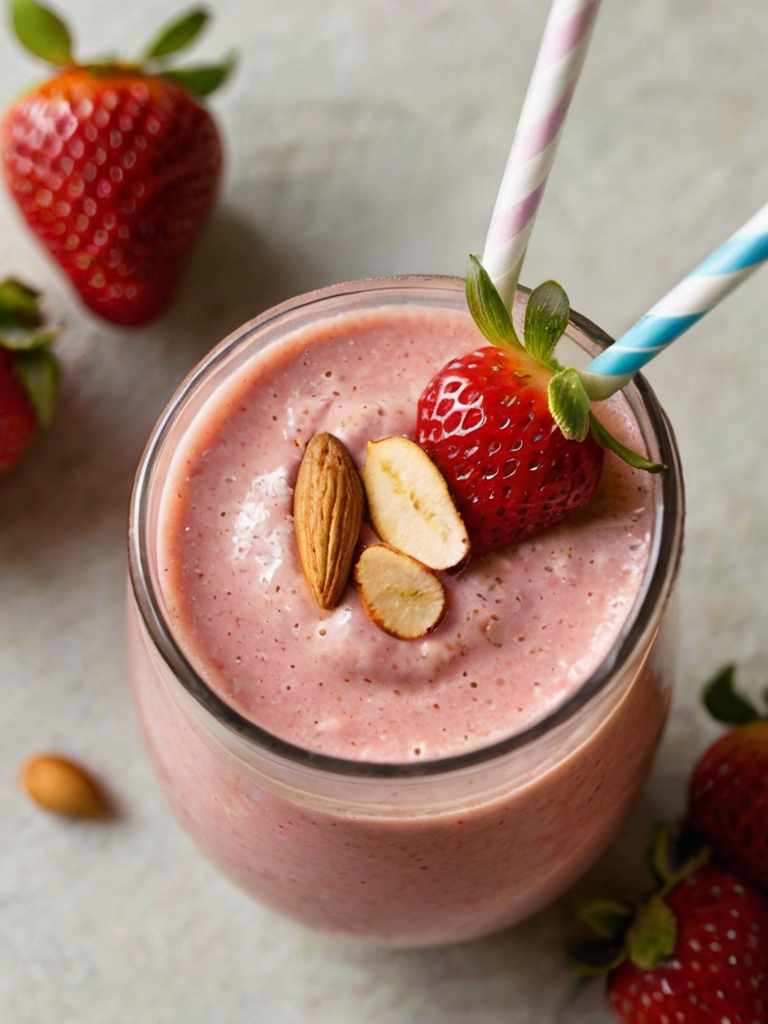 Strawberry-Almond Smoothie: A Nutritious Delight