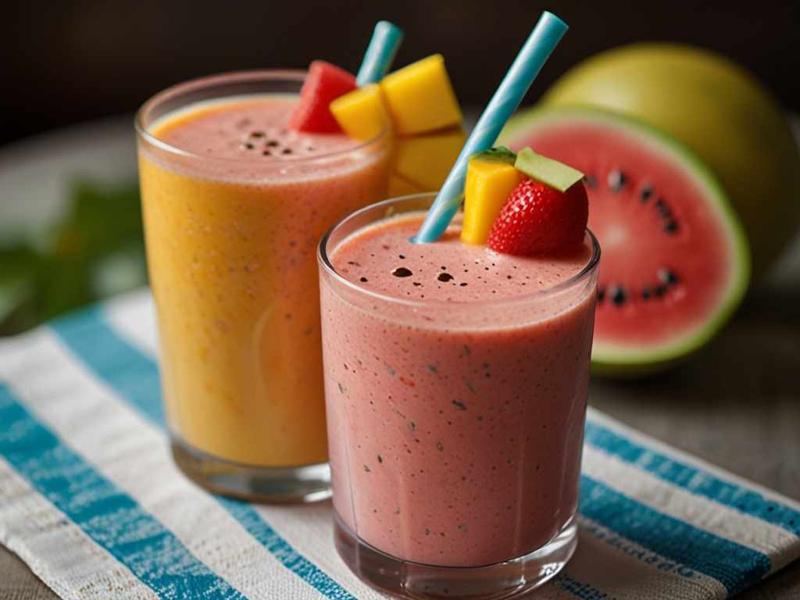 Watermelon-Mango Smoothie