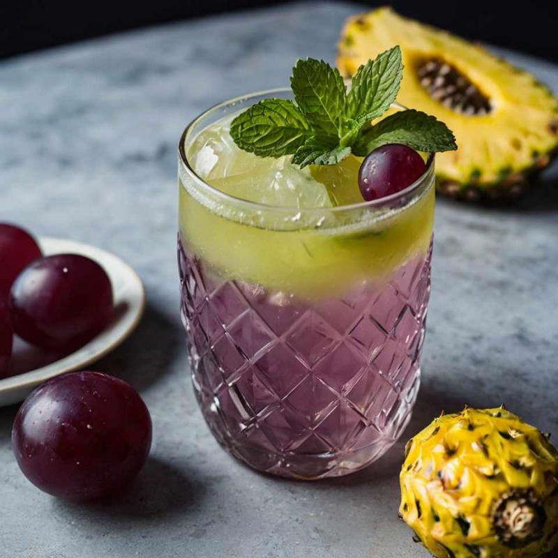 Grape-Pineapple Mint Fizz: A Refreshing Twist on Summer Sips