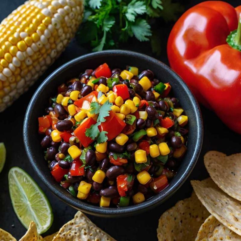 Chunky Black Bean and Corn Salsa: A Flavorful Fiesta