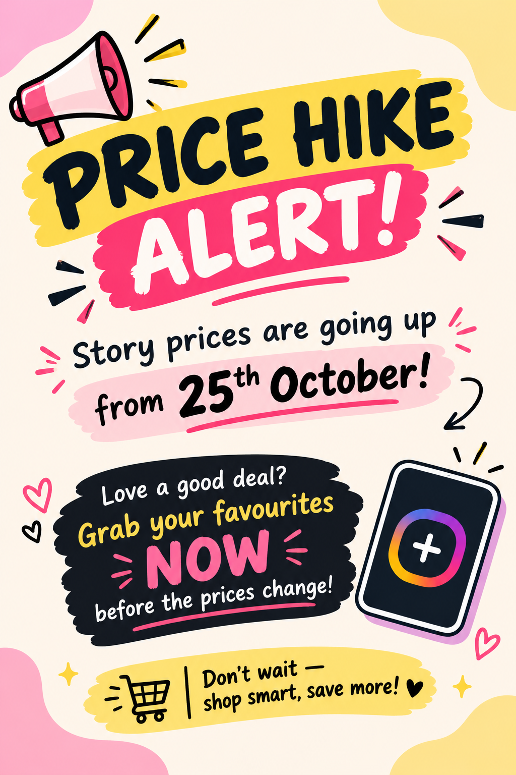 🚨 PRICE HIKE ALERT! 🚨