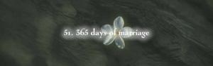 51. 365 Days Of Marriage