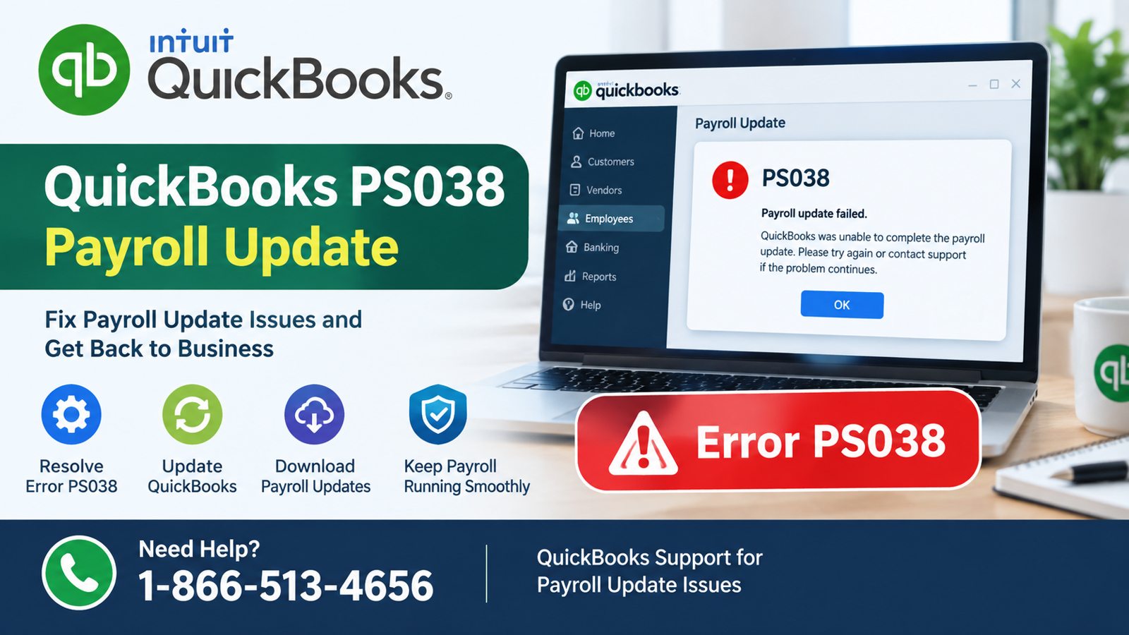 QuickBooks PS038 Payroll Update Failed: Causes and Solutions