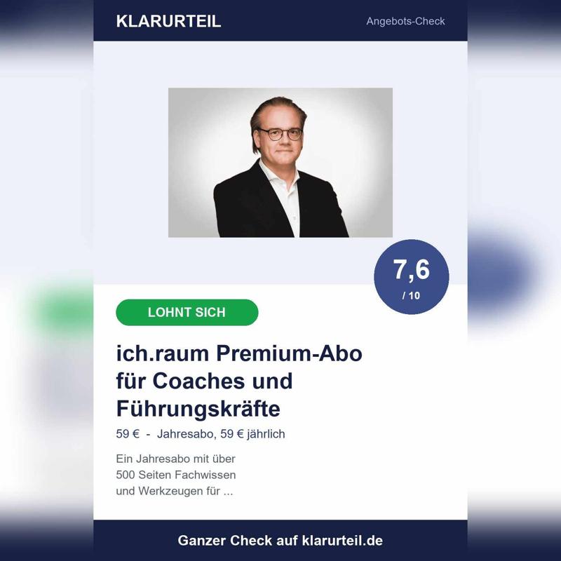 ich.raum Premium-Abo im Check