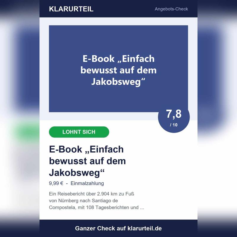 Jakobsweg-E-Book Christof Herrmann: Check