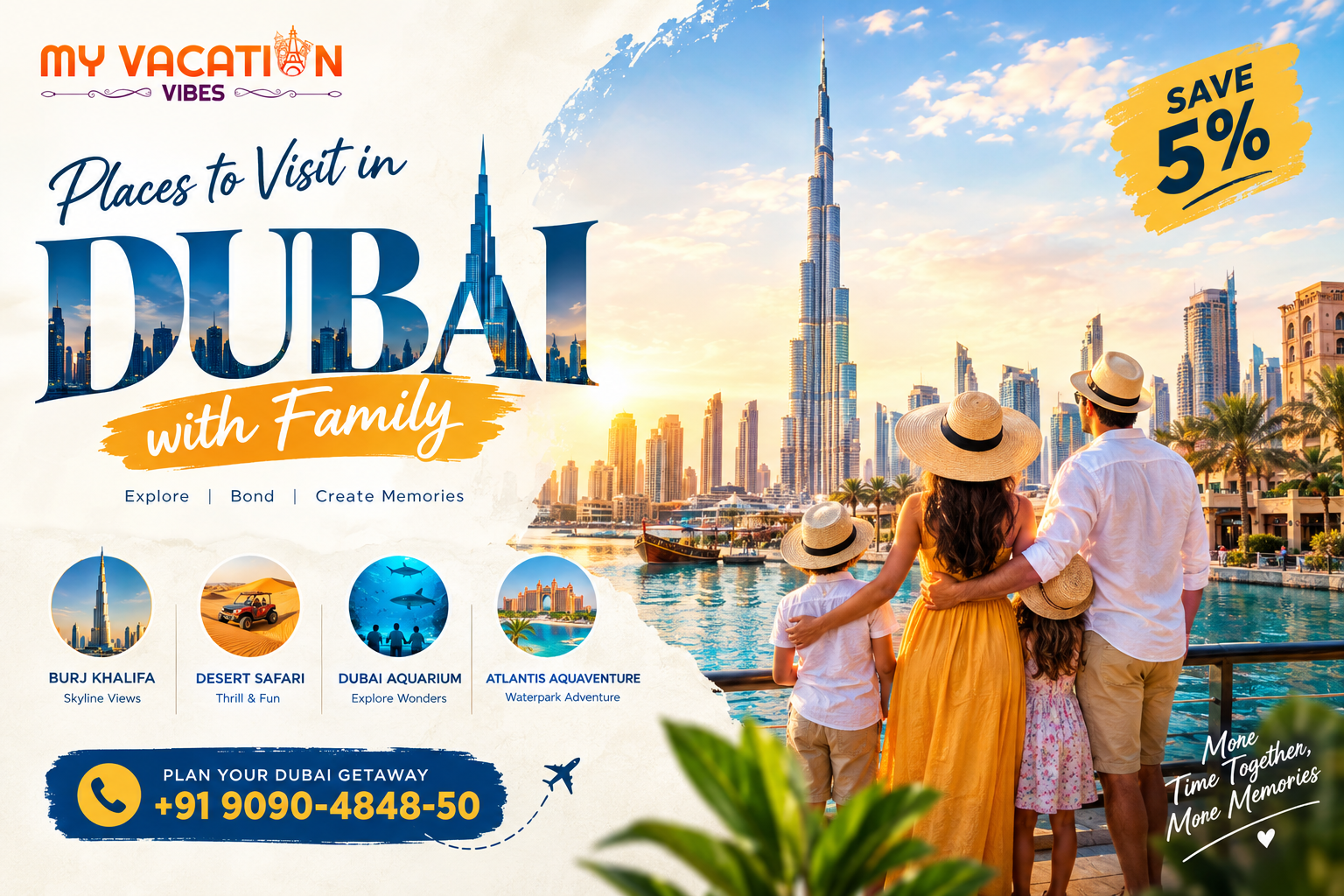 Places to Visit in Dubai with Family & Save 5%