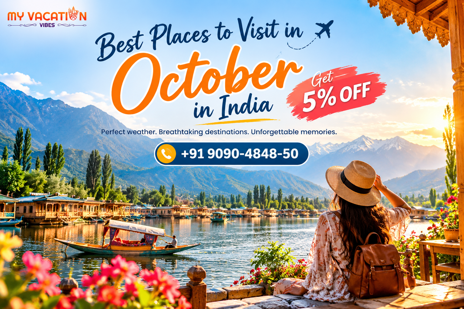 Best Places to Visit in October in India: Get 5% OFF