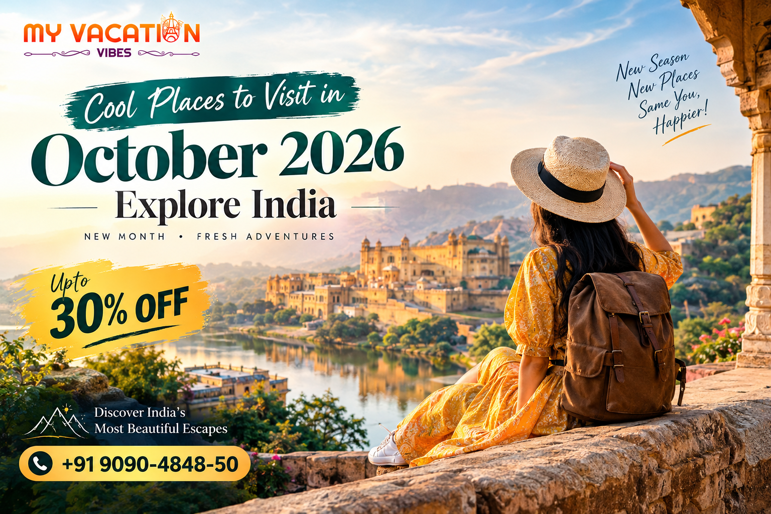 Cool Places to Visit in October 2026 | Explore India – Upto 30% Off