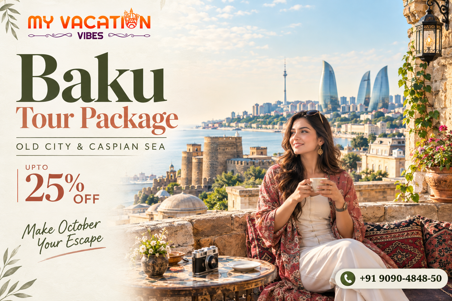Baku Tour Package | Old City & Caspian Sea – Upto 25% Off