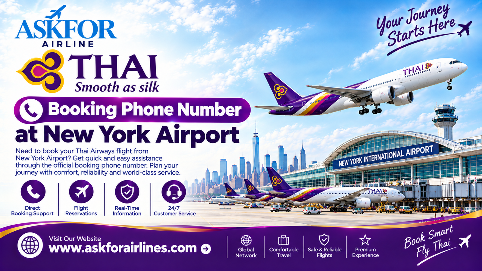 Thai Airways Booking Phone Number New York Airport