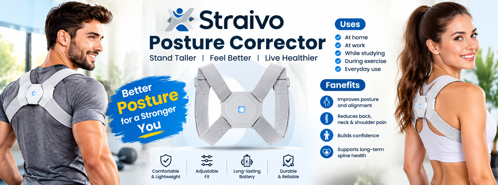 Straivo Posture Corrector: A Guide to Better Posture Habits