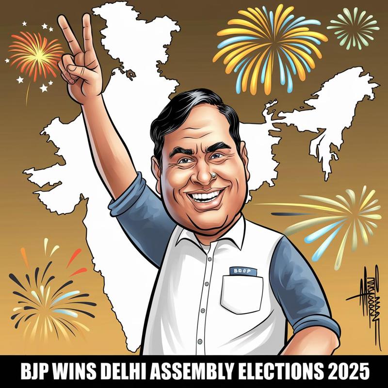 दिल्ली अब बीजेपी वालों की, 27 वर्षों का  वनवास टूटा